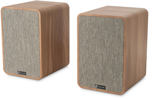 Актив.колонки 2.0 Оклик OK-417A 40Вт,питание от сети, Bluetooth, светлое дерево