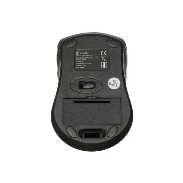 Мышь беспроводная Oklick 485MW оптическая, 1200dpi, радиус действия до 10м, Black