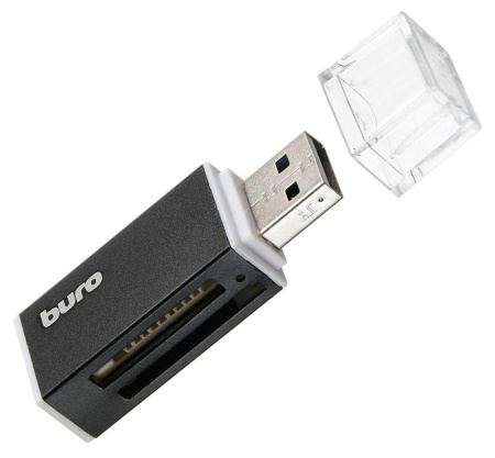 Картридер внешний Buro BU-CR-3104 черный USB2.0 CF/SD/microSD/MS/MMC