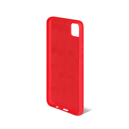 Чехол силиконовый с микрофиброй для Realme C11 DF rmOriginal-05 (red)