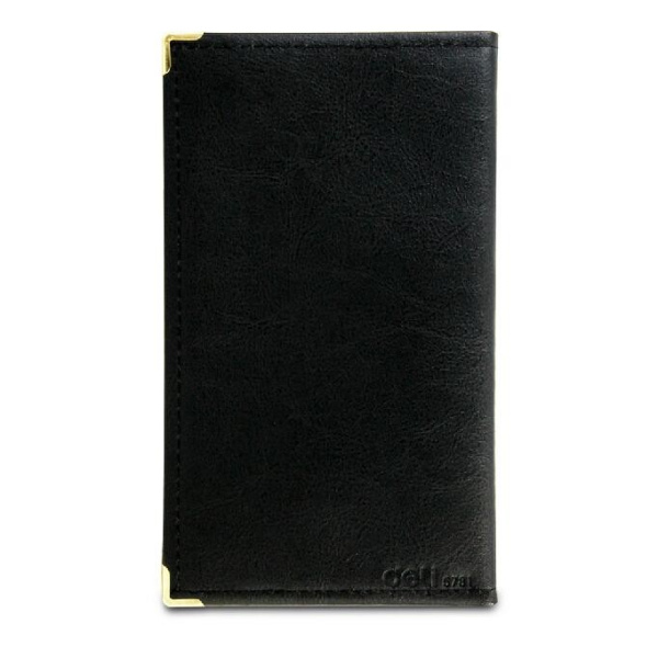 Визитница DELI на 72 виз., с мет. уголками, А6 (5781)