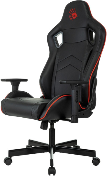 Кресло игровое A4Tech Bloody GC-840 черный сиденье черный экокожа с подголов. крестов. металл черный пластик черный (комплект 1шт)