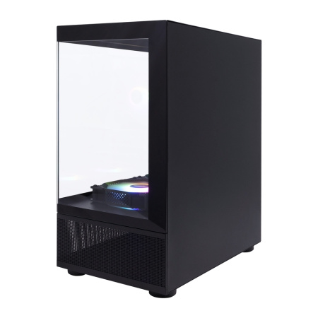 Корпус mATX Б_БП 1STPLAYER MIKU Mi2-A Black (USB3.0, Audio, 3x120mm LED,черный)[Mi2-A-BK-2F1R-1F1]