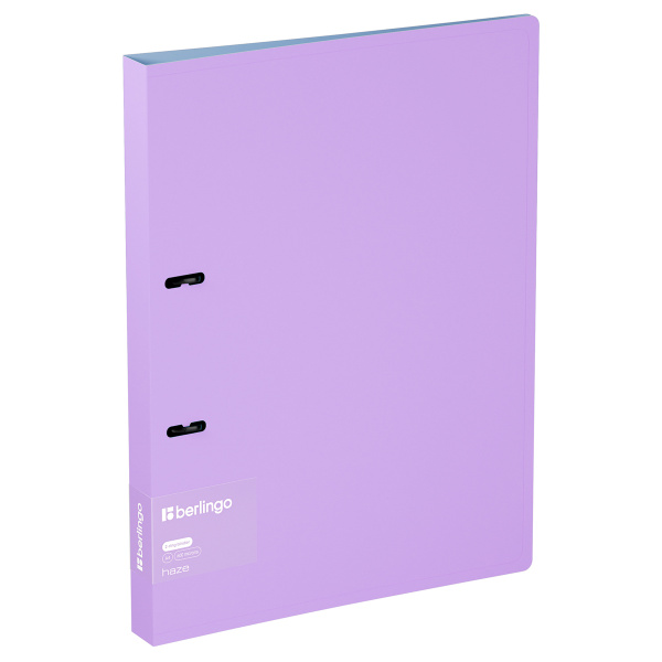 Папка 2 кольца BERLINGO "Haze", 24мм, 600мкм, сиреневая (RB4_2D924)