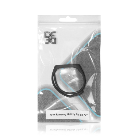 Ремешок классический силиконовый для Samsung Galaxy Fit-e 0.74” DF sClassicband-02 (black)