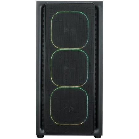 Корпус mATX Б_БП XASTRA A411M 4ARGB-FG Black (USB3.0,Audio,TG,черный,Mesh,4х120мм FRGB,CPU Cooler до 165мм, VGA до 340мм)