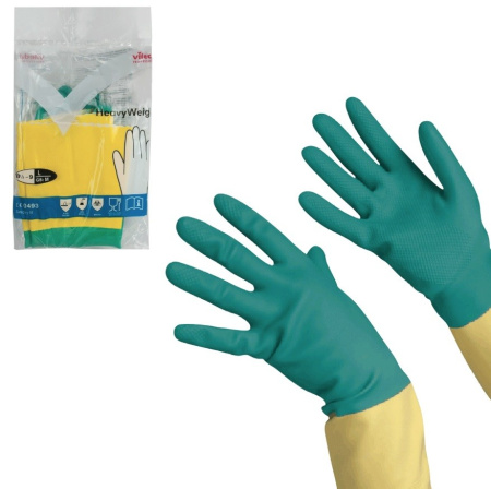 Перчатки хоз. латекс VILEDA  особо прочные, размер L (120269)