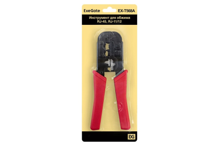 Инструмент для обжима разъемов ExeGate EX-T568A RJ-45 RJ-11/12