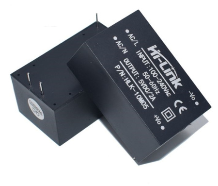 Блок питания на плату  5в, 2а, 46.9*27.8*21.8мм, Hi-Link HLK-10M05