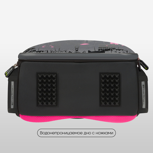 Ранец Berlingo Expert "Happy Cats" 37*28*16см, 2 отделения, 2 кармана RU-EX-1104