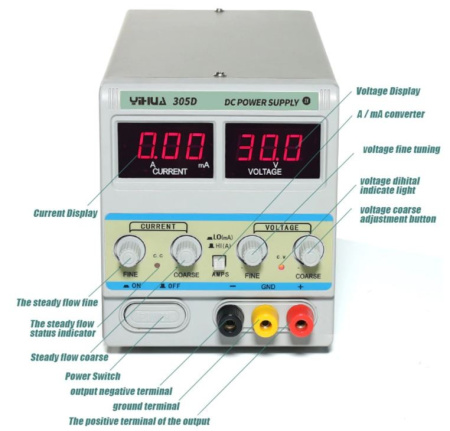 Блок питания лабораторный Yihua YH305D, 30в, 5а, линейный, LCD