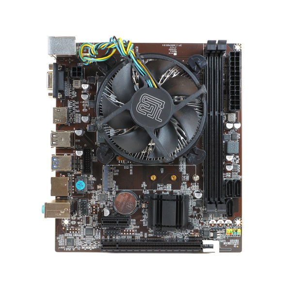 Мат.плата S1150 с процессором i3-4160 и кулером BaseTech H81M (mATX,2DDR3,3SATA,VGA,HDMI,PC1600)[BT-H81M-4160]