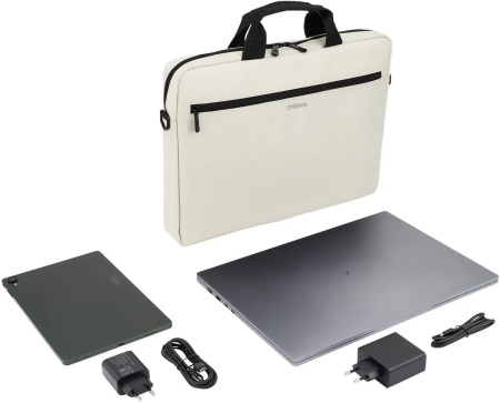 Сумка_для_ноутбука 16" Digma R-213 серый/черный полиэстер (R213GBK)