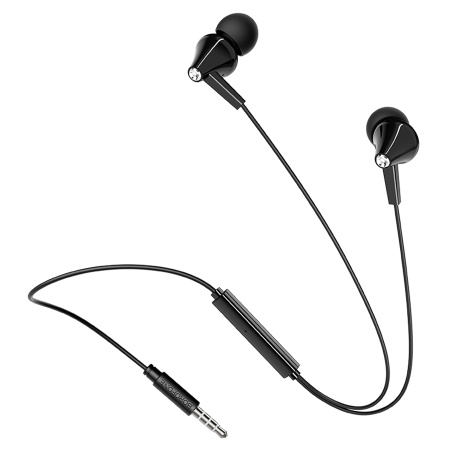 Гарнитура проводная BOROFONE BM49 вставные, кабель 1.2м, черный