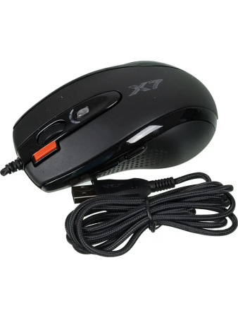 Игровая мышь USB A4Tech XL-750BK лазерная 3600dpi, кабель 1.8м, Black