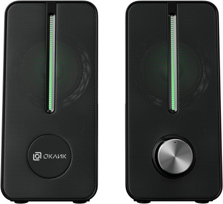 Актив.колонки 2.0 Оклик OK-120U 6Вт,питание от USB, черный