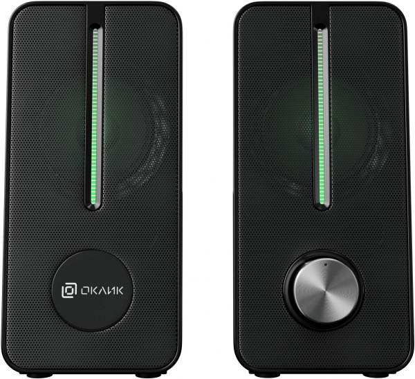 Актив.колонки 2.0 Оклик OK-120U 6Вт,питание от USB, черный