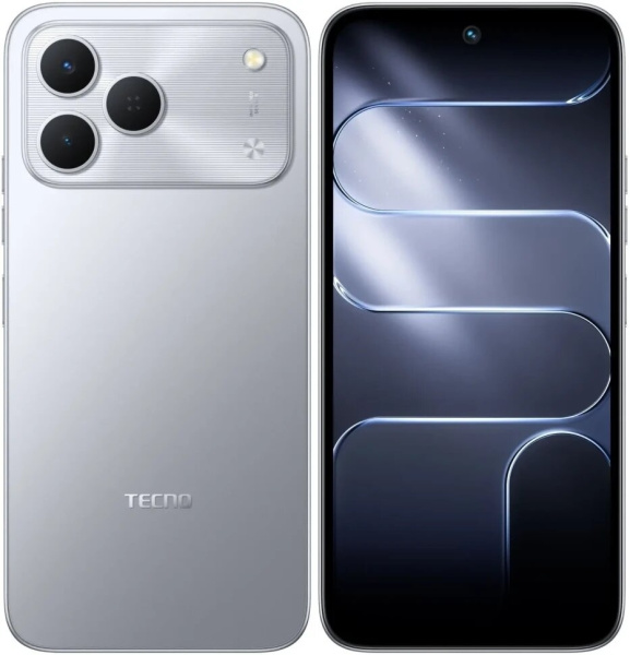 Смартфон Tecno SPARK 50 6Гб 128Гб Титановый 6.78", IPS, 1576*720, 2*2+6*1.7ГГц, 50Мп, 8Мп, 4G, NFC, 7000мАч, And 16