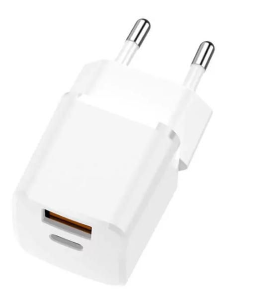 Зарядное_устройство - USB A+C PD nano, без кабеля TFN 20W (TFN-WCRPD11) white