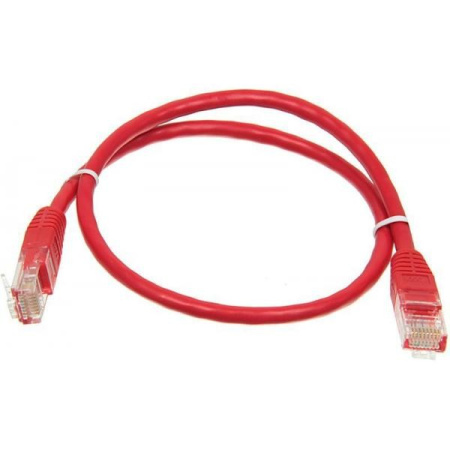 Патч-корд  0.5м кат_5E UTP красный