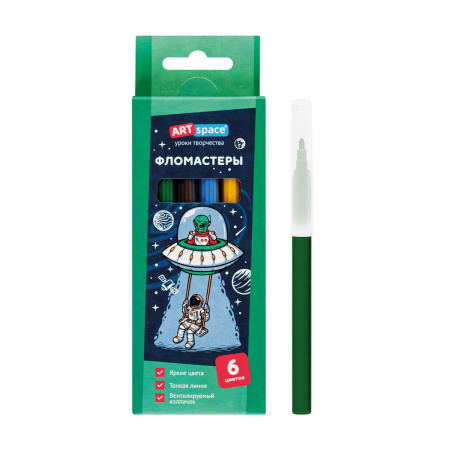 Фломастеры 06цв. ArtSpace "Космос" (WP_92287)