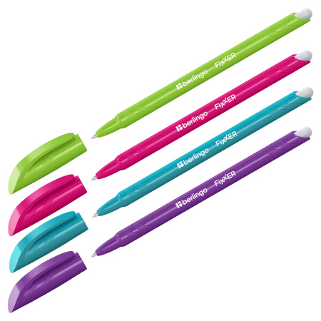 Ручка пиши-стирай BERLINGO "Fixxer" 0,5мм., гелевая, синяя (CGp_50217)