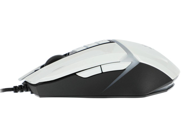 Игровая мышь USB A4Tech Bloody W60 Max оптическая, 10000dpi, White