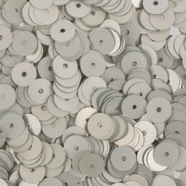 Пайетки "Zlatka" россыпью ZF-26 6 мм 10 г №002 серебристый