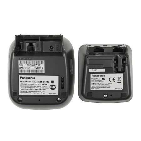 Радиотелефон Panasonic KX-TG1612RUH,серый 2трубки/50м/300м/АОН/книга_50номеров/-/-/-/15-170ч/550мАч