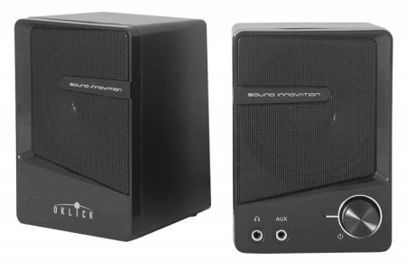 Актив.колонки 2.0 Оклик OK-126 6Вт, пластик, Black