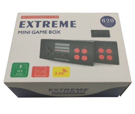 Игровая приставка Extreme mini game box, 620 игр, 2 геймпада