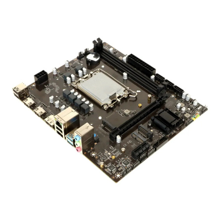Мат.плата S1700 H610 BaseTech H610M-K (mATX,2DDR4,2M.2,PCI-E16,PCI-E,3SATA3,2HDMI,DP,PC3200,M.2 для WiFi)(BT-H610M-K)