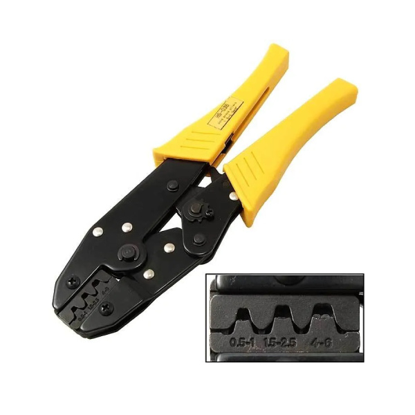 Кримпер Fasen HS-03B, РП 0.5..6.0мм2 (автоклеммы), обжим лепестковый двухконтурный