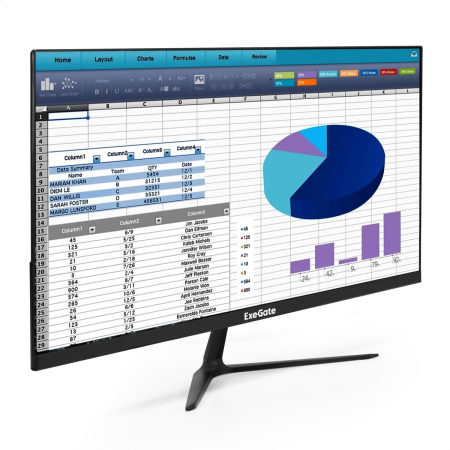 Монитор 21.5" ExeGate SmartView EP2207A (IPS/1920x1080/75Гц,/ 5ms, D-Sub, HDMI, DisplayPort, Мультимедиа