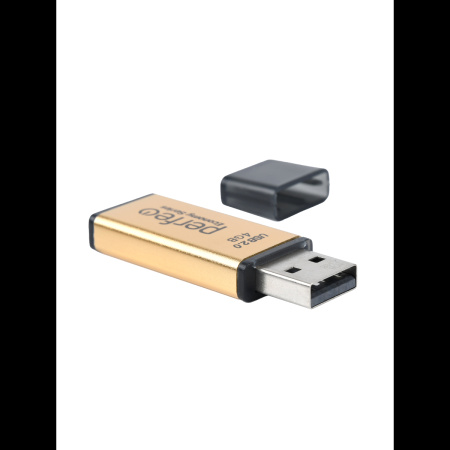 Флеш-накопитель USB2.0 4Gb Perfeo E03 (PF-E03Gl004ES) золотой