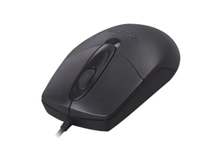 Мышь USB A4Tech OP-720 оптическая, 1200dpi, кабель 1.5м, Black