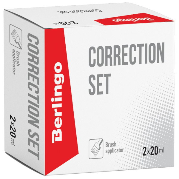 Корректирующая жидкость BERLINGO+разбавитель 2*20мл (KR-230/251)