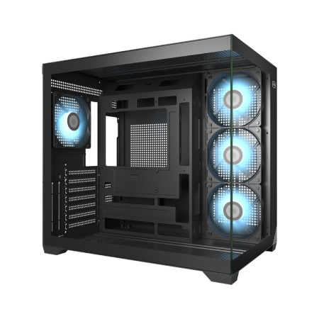 Корпус без блока питания/ Case PCCooler C3T700 ARGB BK, Midi-Tower, TG, 4x120mm ARGB, 1xUSB-A 3.0 + 1xUSB-A 2.0 + 1xUSB-C, ATX, mATX, mITX Black