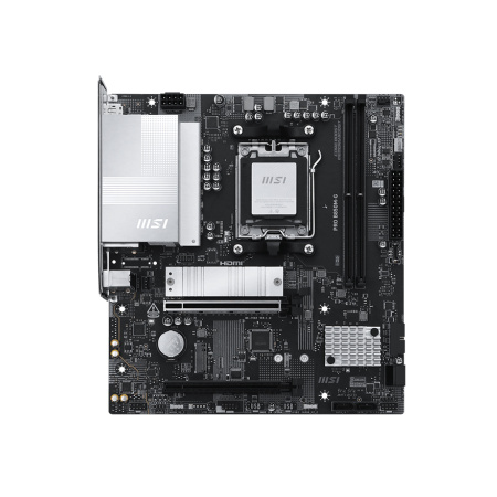Мат.плата SocAM5 AMD B850 MSI PRO B850M-G (mATX,2DDR5,2M.2,2PCI-E16,HDMI,DP,PC8200)