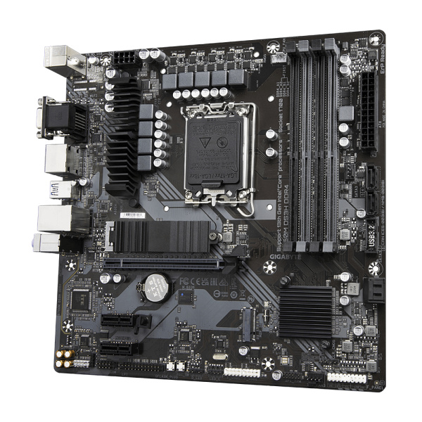Мат.плата S1700 B760 Gigabyte B760M DS3H DDR4 (mATX,4xDDR4,2M.2,PCI-E16,2PCI-E, 2DP,HDMI,PC5333)