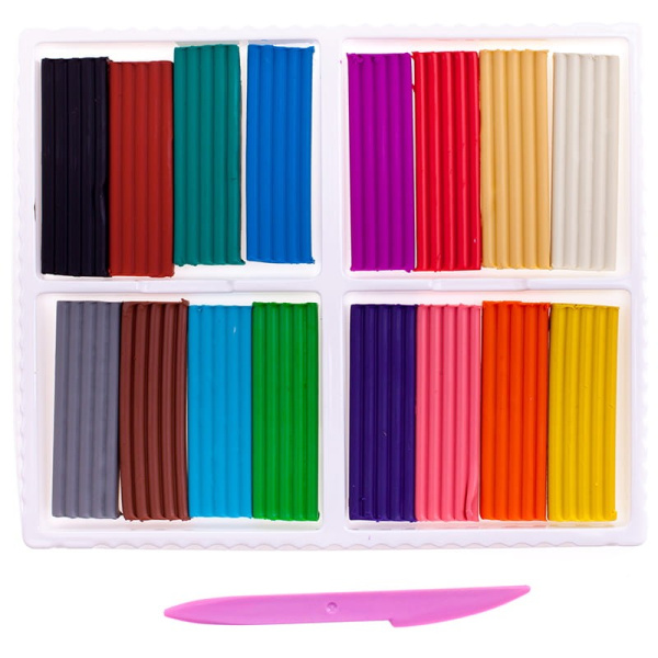 Пластилин 16цв. ЛУЧ "Классика" 320г. cо стеком (20С 1329-08)