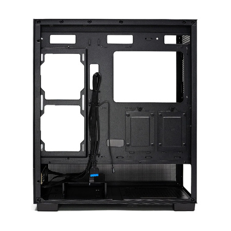 Корпус ATX Б_БП XASTRA Q500-0F Black (USB3.0,Audio,черный,no fans,CPU Cooler до 160мм, VGA до 405мм,"аквариум")[Q500-0F]