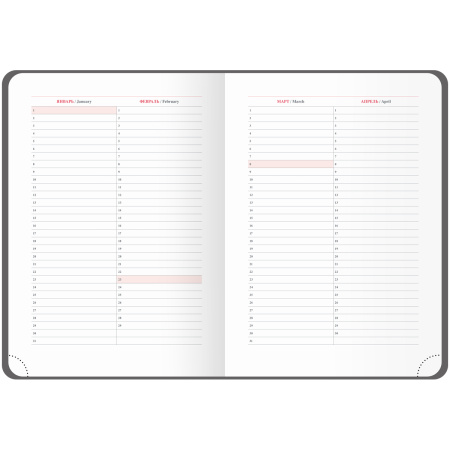 Ежедневник OfficeSpace А5 136л. недат. " Eagle", коричневый ENA5_53157