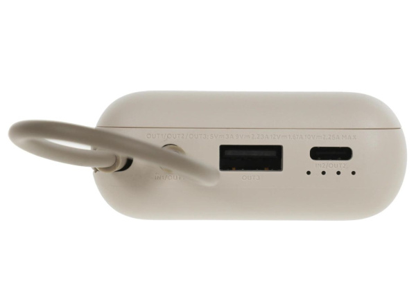 Аккумулятор внешний 10000_mAh Xiaomi Tan GL Power Bank 22.5Вт,встроенный кабель Type C,бежевый (BHR9072GL)