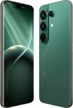 Смартфон Tecno Camon 50 Ultra 5G 256Gb 8Gb зеленый моноблок 3G 4G 6.78" 1208x2644 Android 16 50Mpix 802.11 a/b/g/n/ac/ax NFC GPS GSM900/1800 GSM1900 Protect