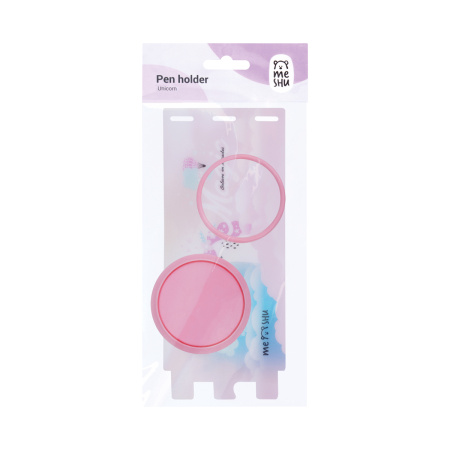 Подставка-стакан MESHU "Unicorn", пластиковая, розовая MS_46344