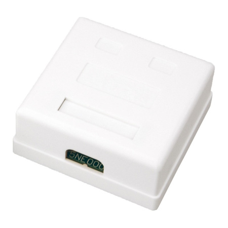 Розетка компьютерная накладная, 2*RJ-45 8p8c, cat5e, белый, Rexant 03-0151