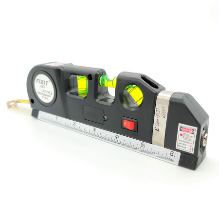 Уровень строительный 210мм, лазер, рулетка, Huoto DC25D