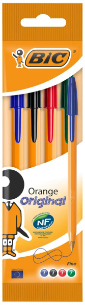 Набор ручек шариковых 04шт. BIC "Orange" 0,8мм 8308541