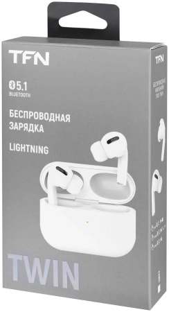 Гарнитура TWS TFN Twin 2 (HS-TWS036WH) 32 Ом 105дБ Белый